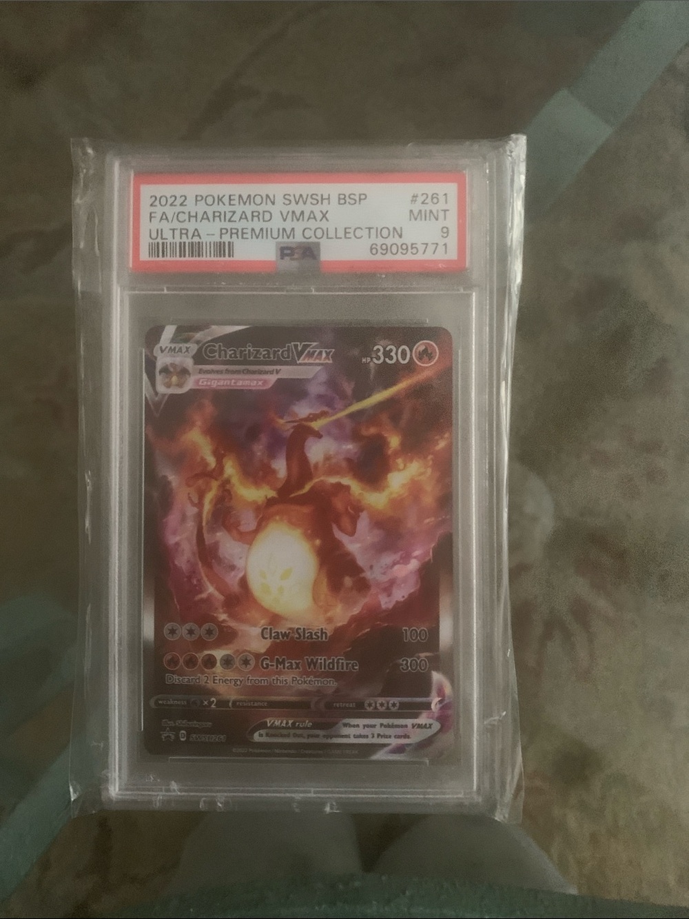 Charizard VMAX Graded PSA 9 - Red Orange Flame Artwork